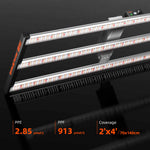 Load image into Gallery viewer, Spider Farmer SE4500 EVO 320 W — PPF output and PPE efficiency
