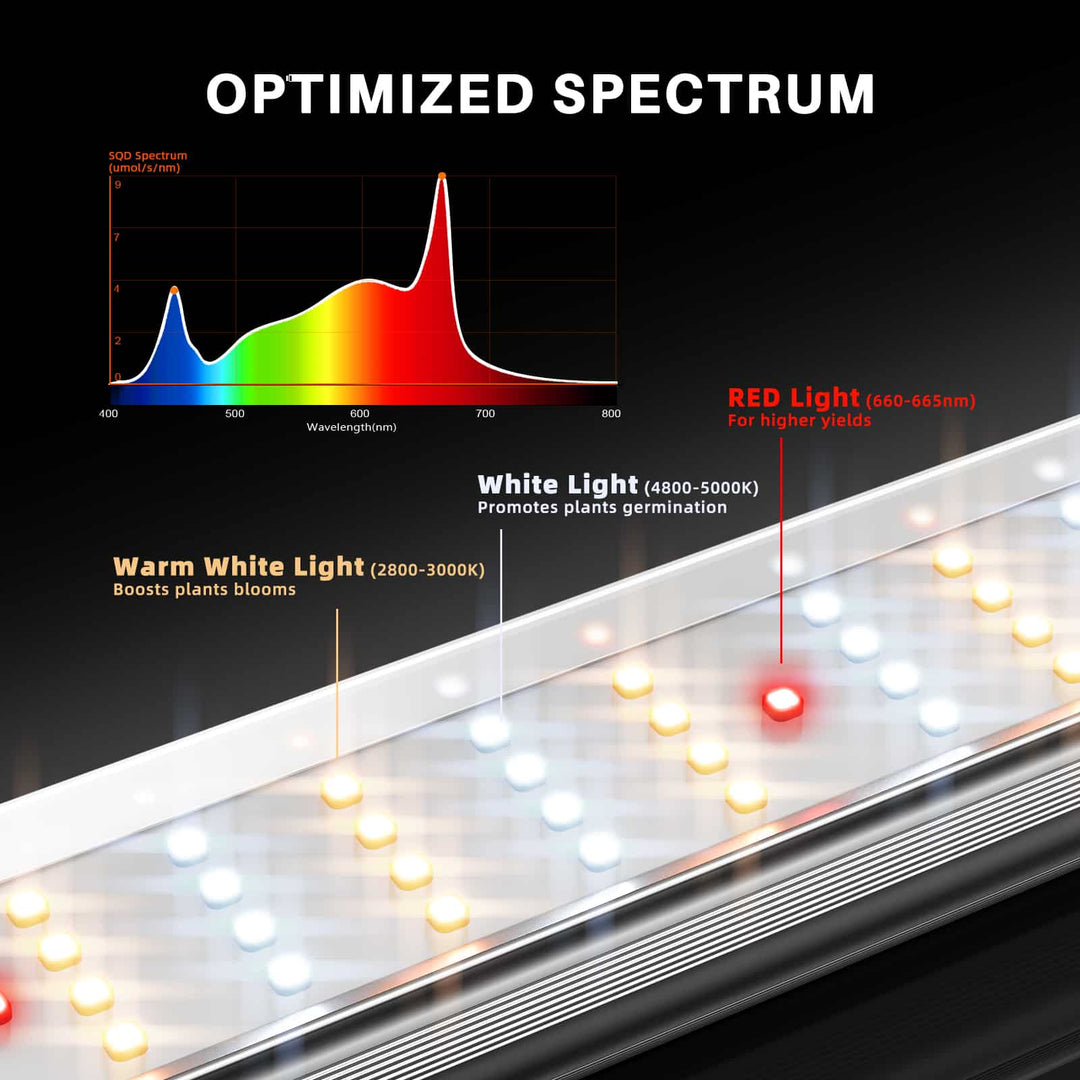 Spider Farmer SE4500 EVO 320 W — light spectrum