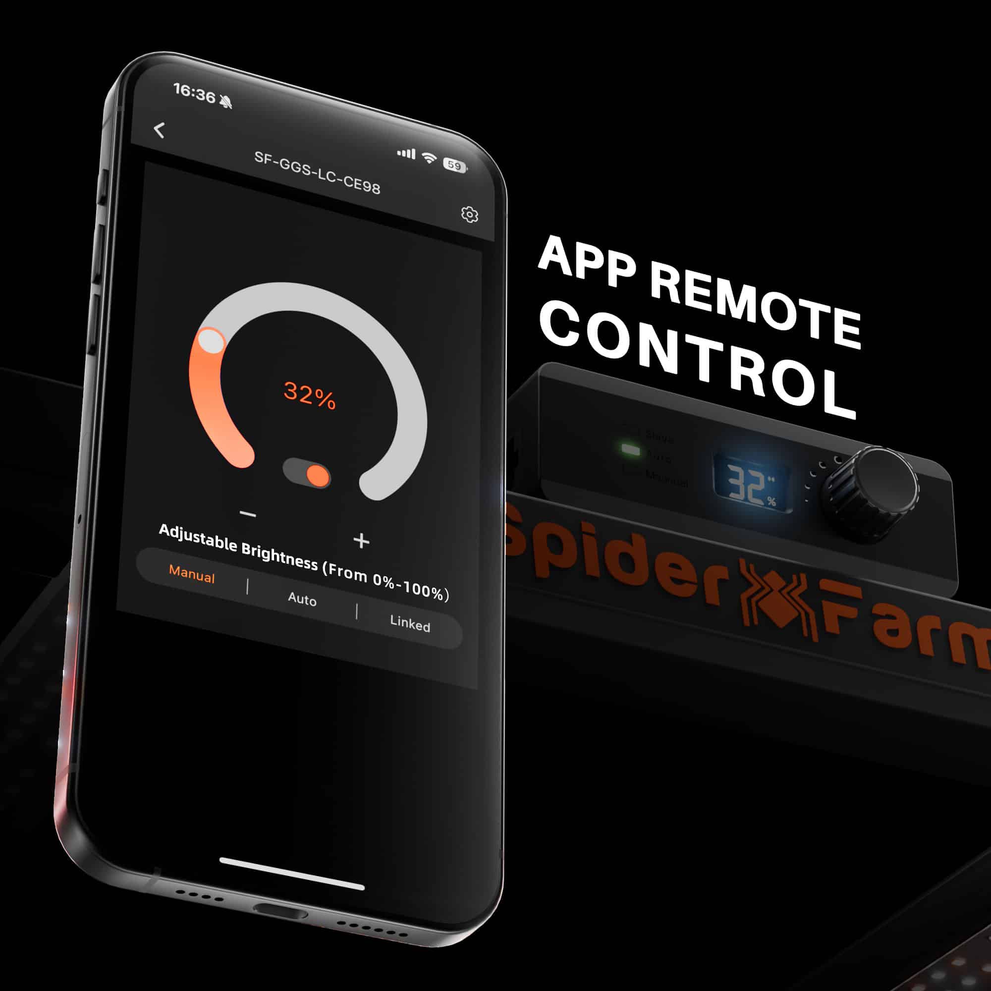 Spider Farmer SE3000 EVO de 300w — contrôle par application mobile