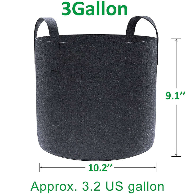 Pot À Plantes En Tissu De 3 Gallons Avec Poignées — vue supplémentaire 2
